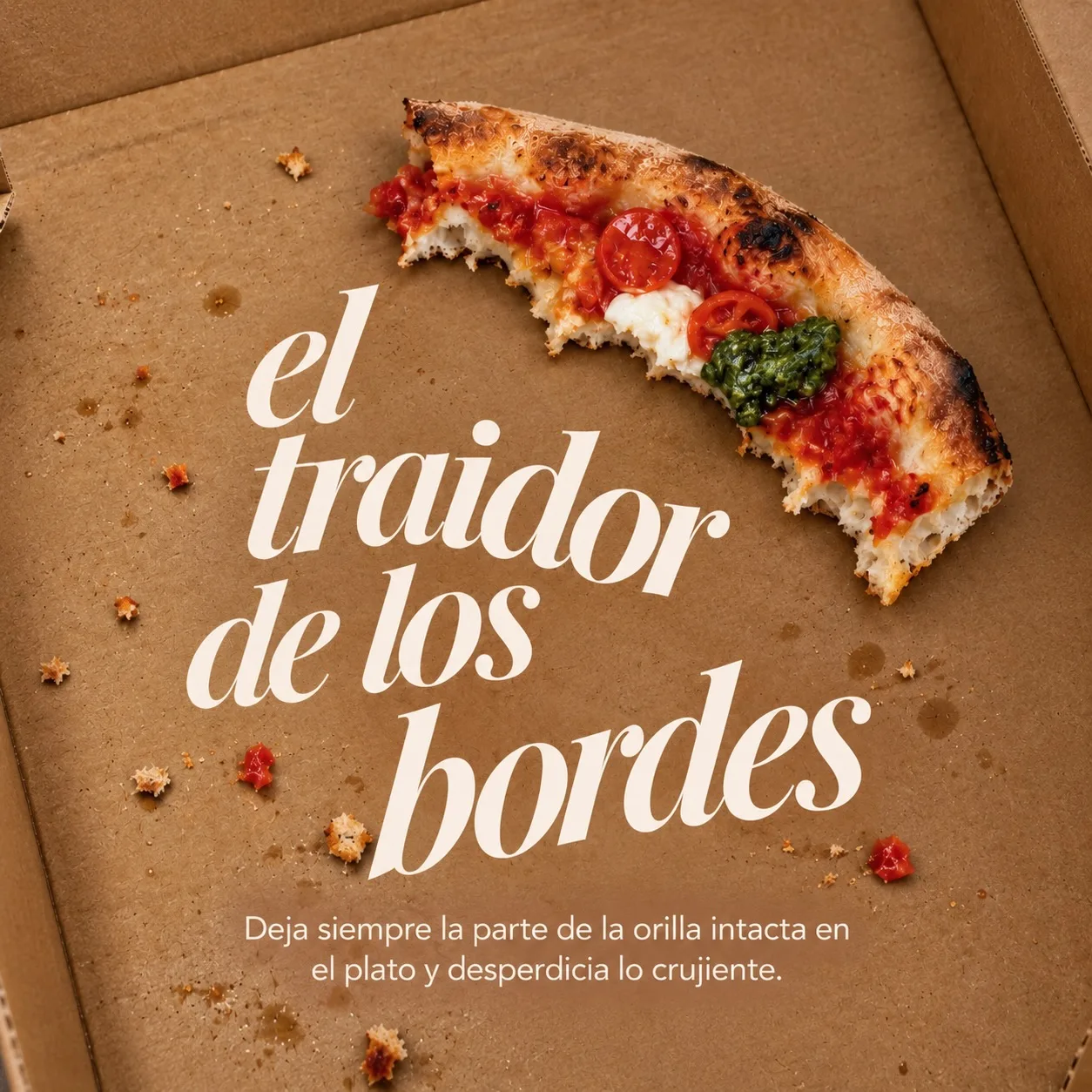 Detalle de una pizza artesanal sobre la mesa de Pizzeria Primavera, con la masa bien horneada y los ingredientes en su punto