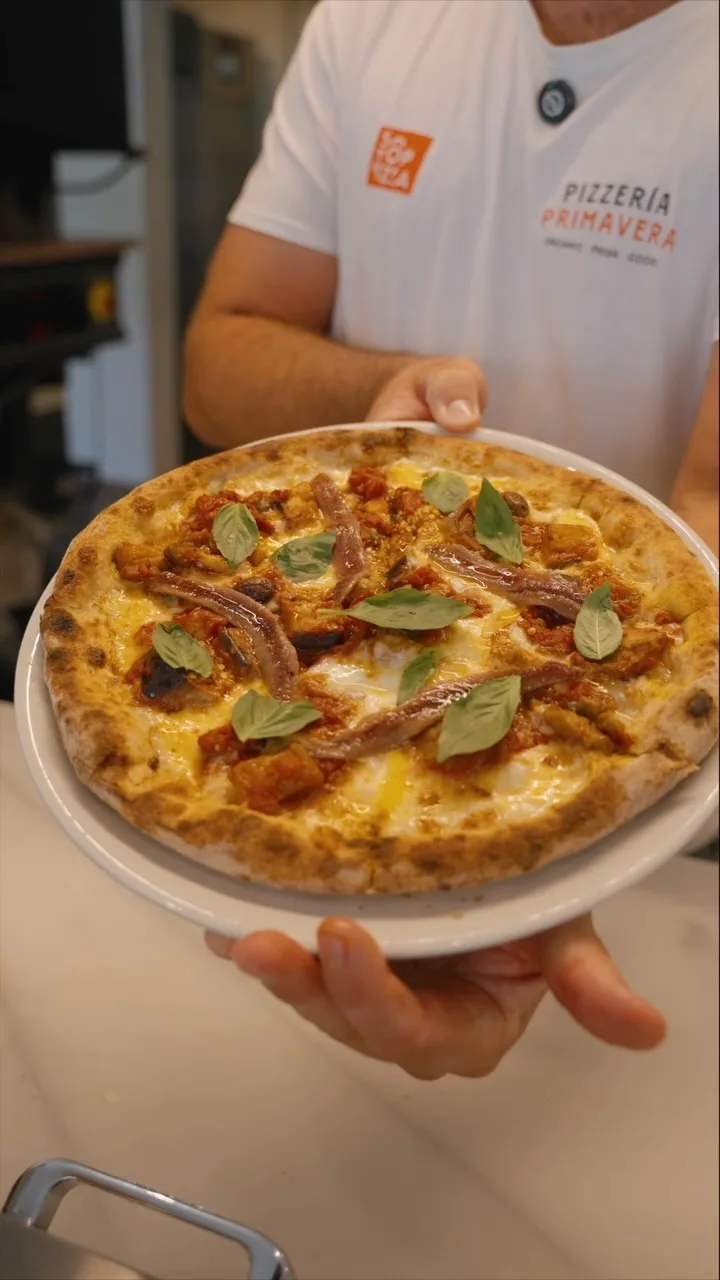 Pizza La Berenjenal, la pizza del mes de Pizzeria Primavera
